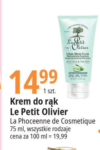 Krem do r膮k oliwkowy Le petit olivier promocja