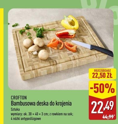 Bambusowa deska do krojenia promocja w Aldi
