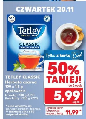 Herbata czarna Classic 100 op.  promocja w Kaufland