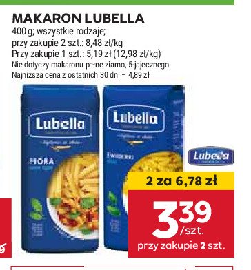 Makaron pi贸ra Lubella promocja