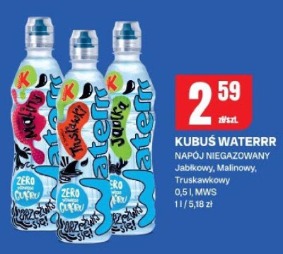 Napój niegazowany Kubuś Waterrr Truskawkowy promocja w Chorten