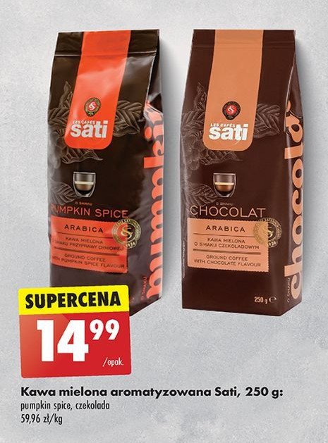 Kawa Sati pumpkin spice promocja w Biedronka