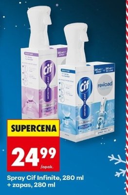 Spray Cif Infinite 280 ml + zapas 280 ml promocja w Biedronka