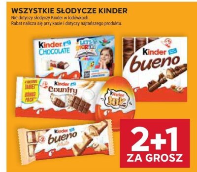 Słodycze Kinder Bueno promocja w Stokrotka