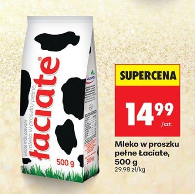 Mleko w proszku pełne 500 g promocja w Biedronka