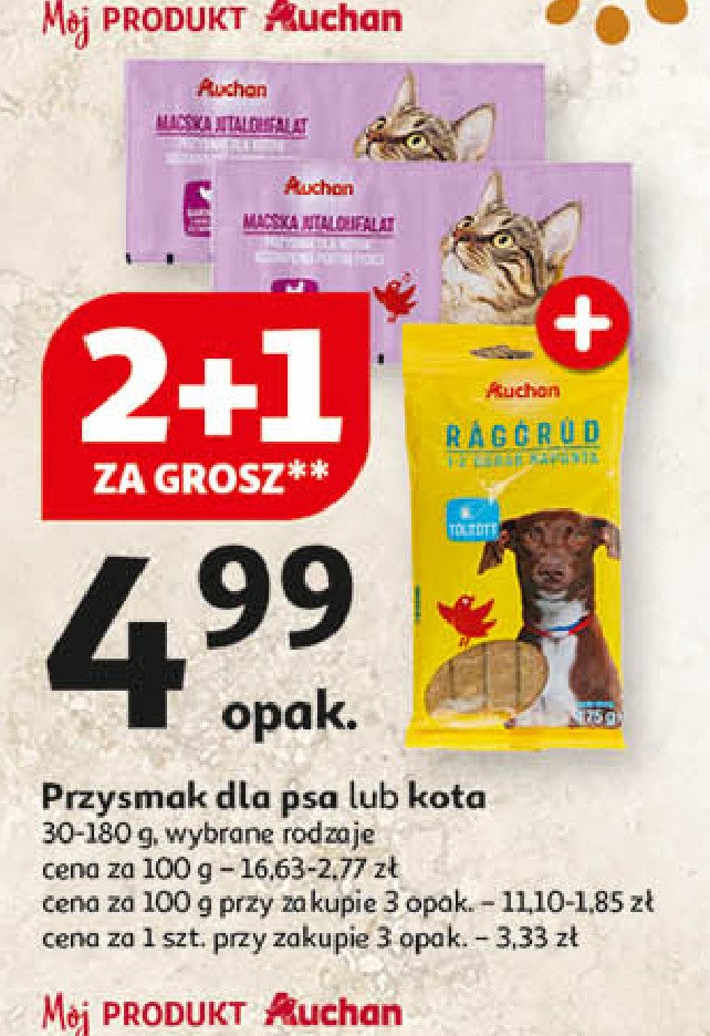 Kostki treningowe dla psa Auchan promocja