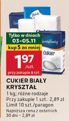 Cukier biały kryształ promocja w Stokrotka