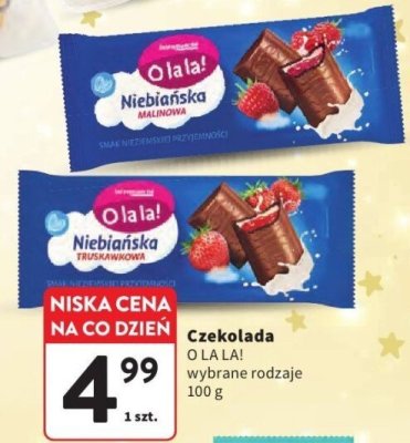 Czekolada O LA LA! wybrane rodzaje promocja w Intermarche