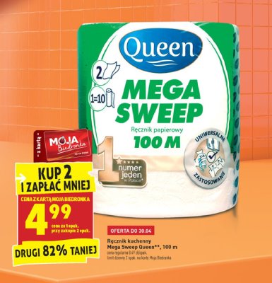 Ręcznik kuchenny mega sweep 100 m Queen promocja