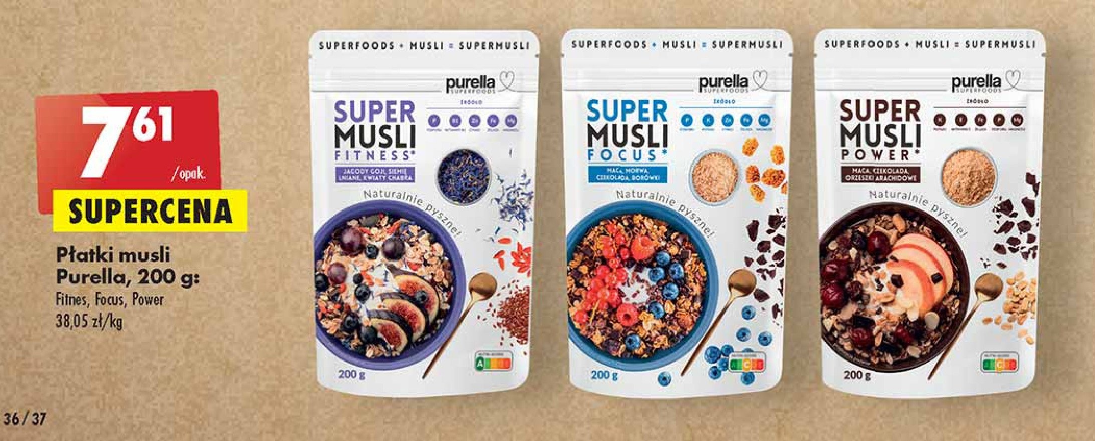 Musli fitness Purella super musli Purella food promocja