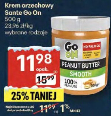 Krem orzechowy Sante Go On - wybrane rodzaje promocja w Delikatesy Centrum