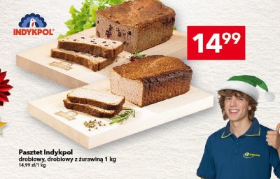 Pasztet Indykpol drobiowy z żurawiną 1 kg promocja w LEWIATAN