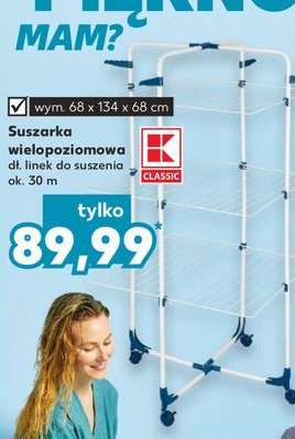 Suszarka wielopoziomowa 68 x 134 x 68 cm K-classic promocja
