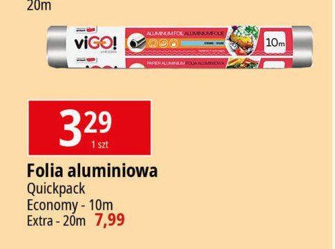 Folia aluminiowa 10 m Vigo! promocja