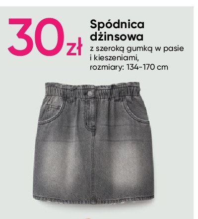Spódnica dżinsowa dziewczęca 134-170 cm promocje