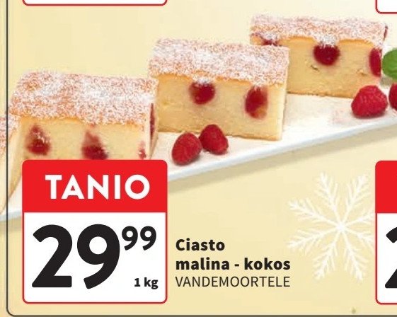 Ciasto malina kokos Vandemoortele promocja