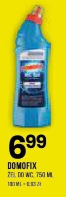 Żel do WC DOMOFIX promocja w Drogerie Natura