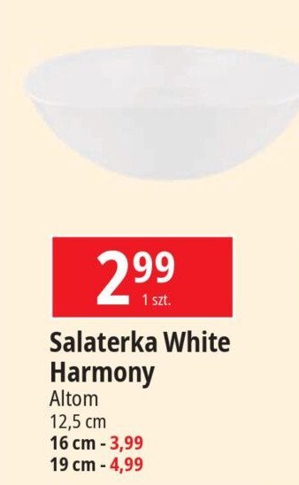 Salaterka white 19 cm Altom promocja