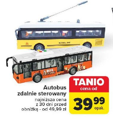 Autobus zdalnie sterowany 40 cm promocja w Carrefour