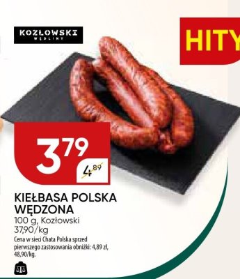 Kiełbasa polska wędzona promocja w Chata Polska