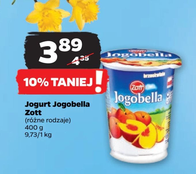 Jogurt brzoskwinia Jogobella promocja