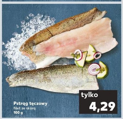 Pstrąg filet ze skórą promocja