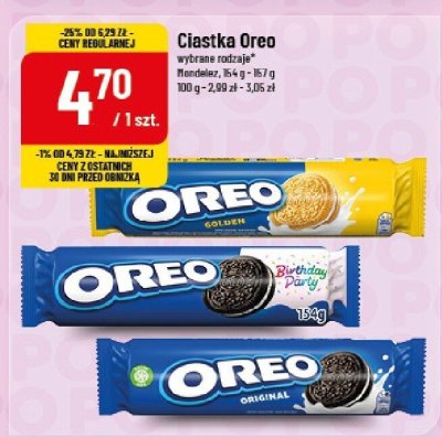 Ciastka Oreo wybrane rodzaje Mondelez promocja w POLOmarket
