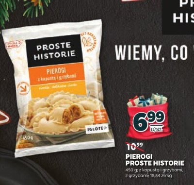Pierogi Proste Historie z kapustą i grzybami promocja w Stokrotka