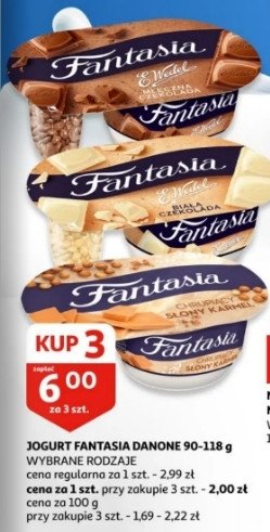 Jogurt white Danone fantasia e. wedel promocja