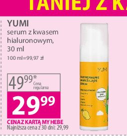Serum do twarzy z kwasem hialuronowym Yumi cosmetics promocja