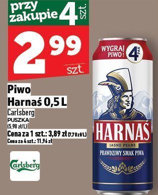 Piwo Harnas 0,5L promocja w TOPAZ
