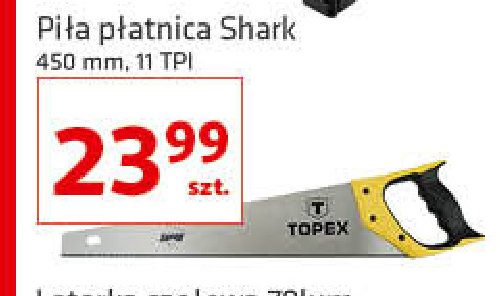 Pi艂a p艂atnica 45 cm shark Topex promocja