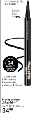 Eyeliner Supertrwały 24 godziny Blackest Black promocja w AVON