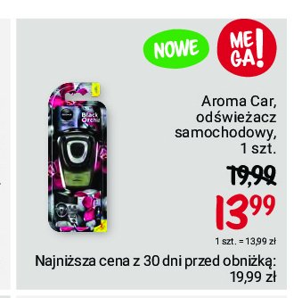 Odświeżacz samochodowy black orchid Aroma car promocja