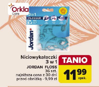 Nić wykałaczka i czyścik do języka Jordan 3-in-1 flosser promocja