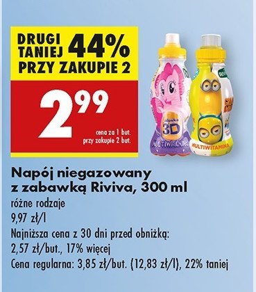 Napój multiwitamina my little pony Riviva promocja w Biedronka