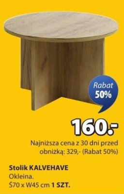 Stolik KALVEHAVE S70 x W45 cm promocja w Jysk