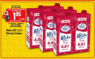 Mleko UHT 3,2% promocja w POLOmarket