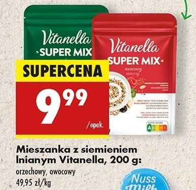Super mix orzechowy Vitanella promocja w Biedronka