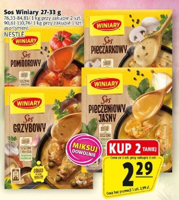 Sos Winiary różne rodzaje promocja w Prim Market
