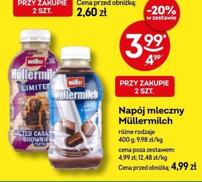 Napój mleczny Müllermilch różne rodzaje promocja w Żabka