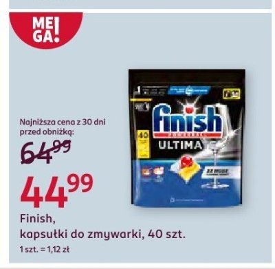 Kapsułki do zmywarki Finish, 40 szt. promocja w Rossmann