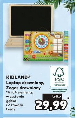 Laptop drewniany Kidland promocja