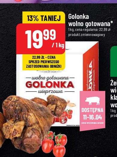 Golonka wieprzowa wolno gotowana Stanisławów promocja
