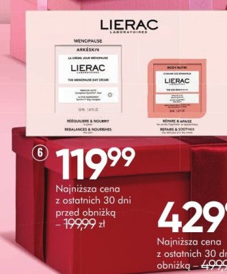 Krem LIERAC Arkéskin na dzień, 50 ml + balsam SOS, 30 ml + kosmetyczka promocja w Super-Pharm