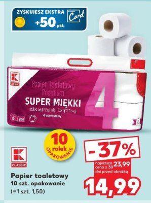 Papier toaletowy 10 szt. promocja w Kaufland