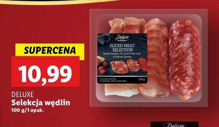 Selekja wędlin Deluxe promocja w Lidl