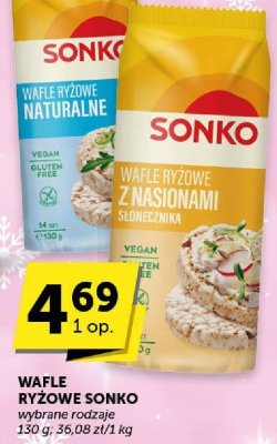 Wafle ryżowe SONKO wybrane rodzaje promocja w Groszek