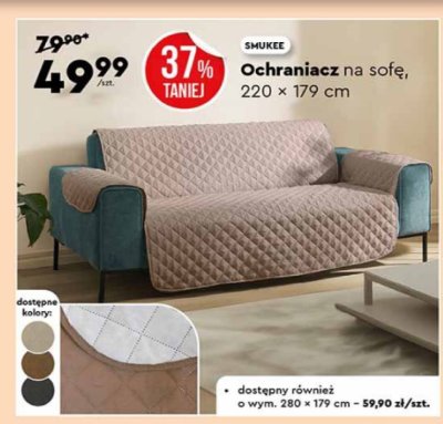 Ochraniacz na sofę 220×179 cm promocja w Biedronka