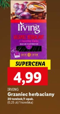 Grzaniec z suszon膮 艣liwk膮 Irving grzaniec herbaciany promocja